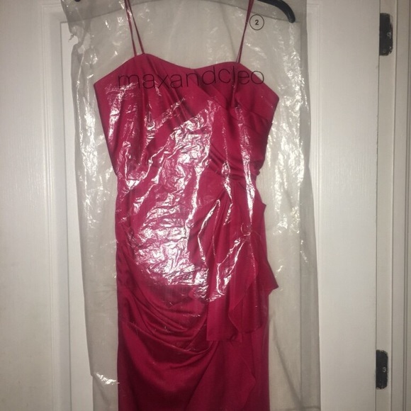 Max & Cleo Cocktail Fuchsia Pink Dress NWT $60 - Picture 2 of 4